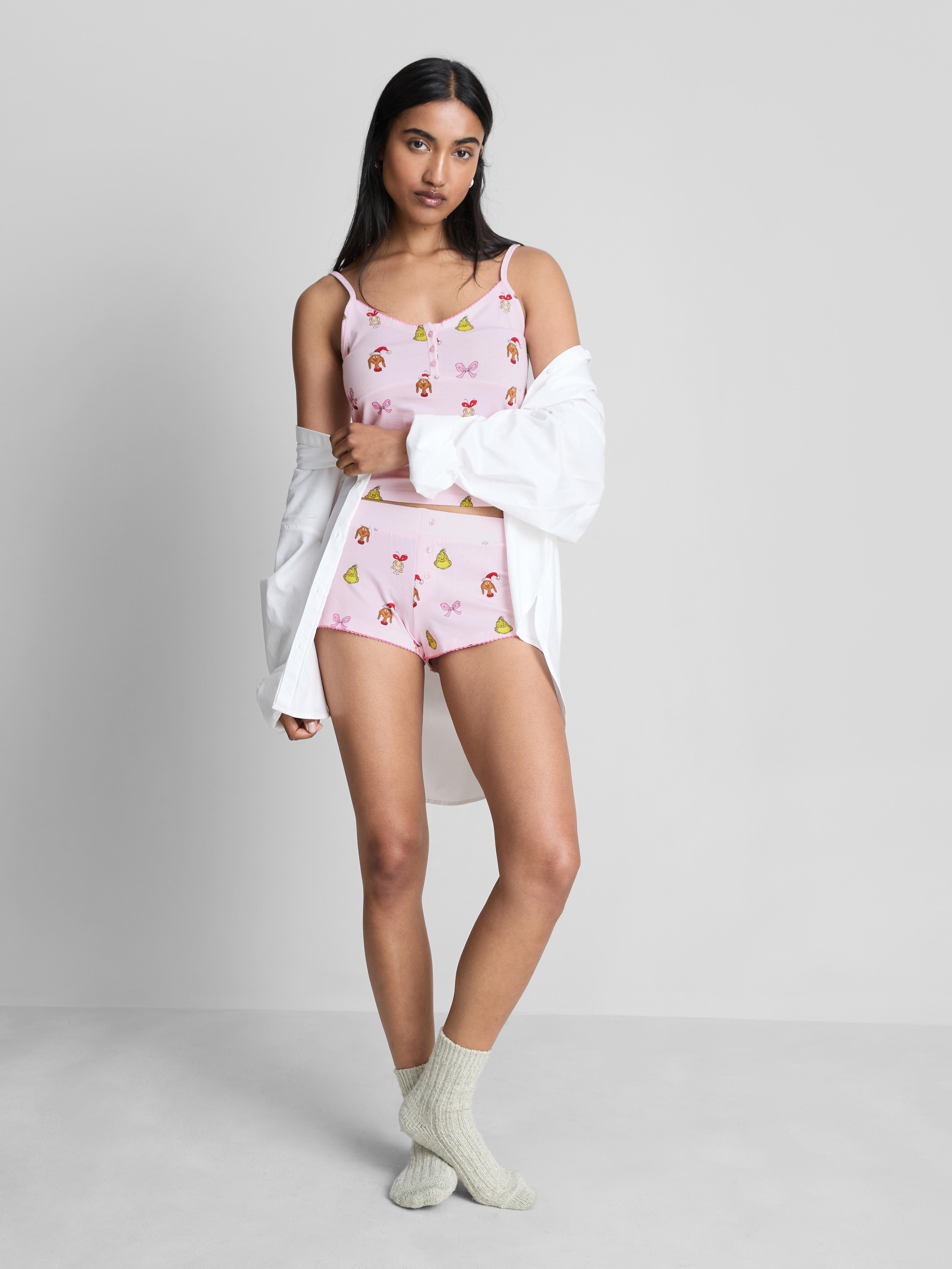 The Grinch Cotton Christmas Shorty Pajamas