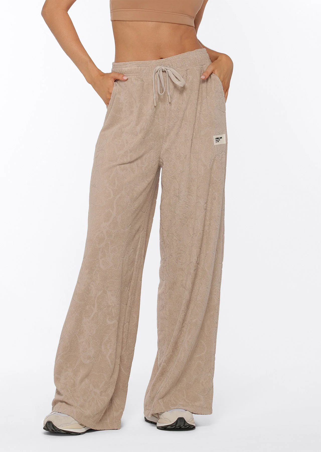 Hibiscus Towelling Trackpants