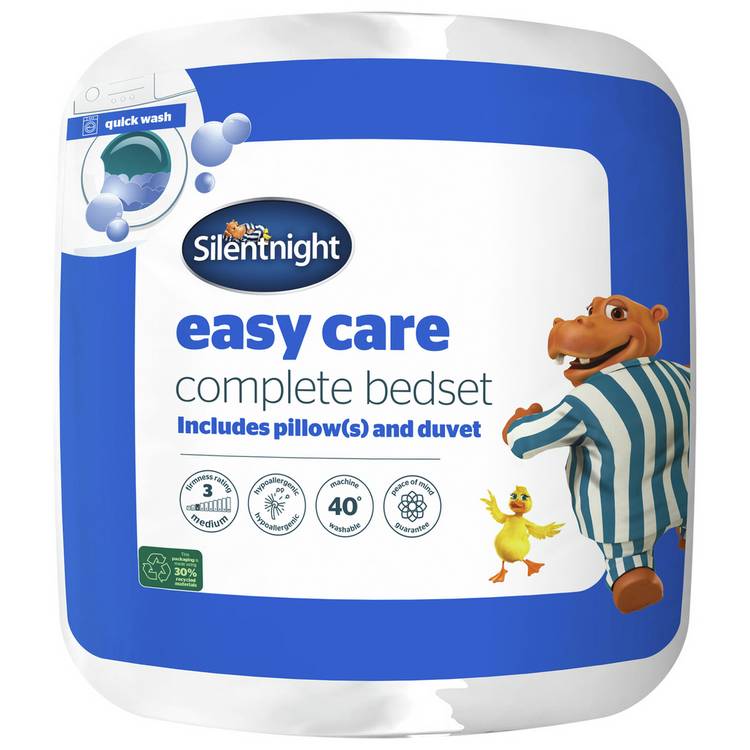 Silentnight Easy Care 10.5 Tog Duvet & 1 Pillow - Single