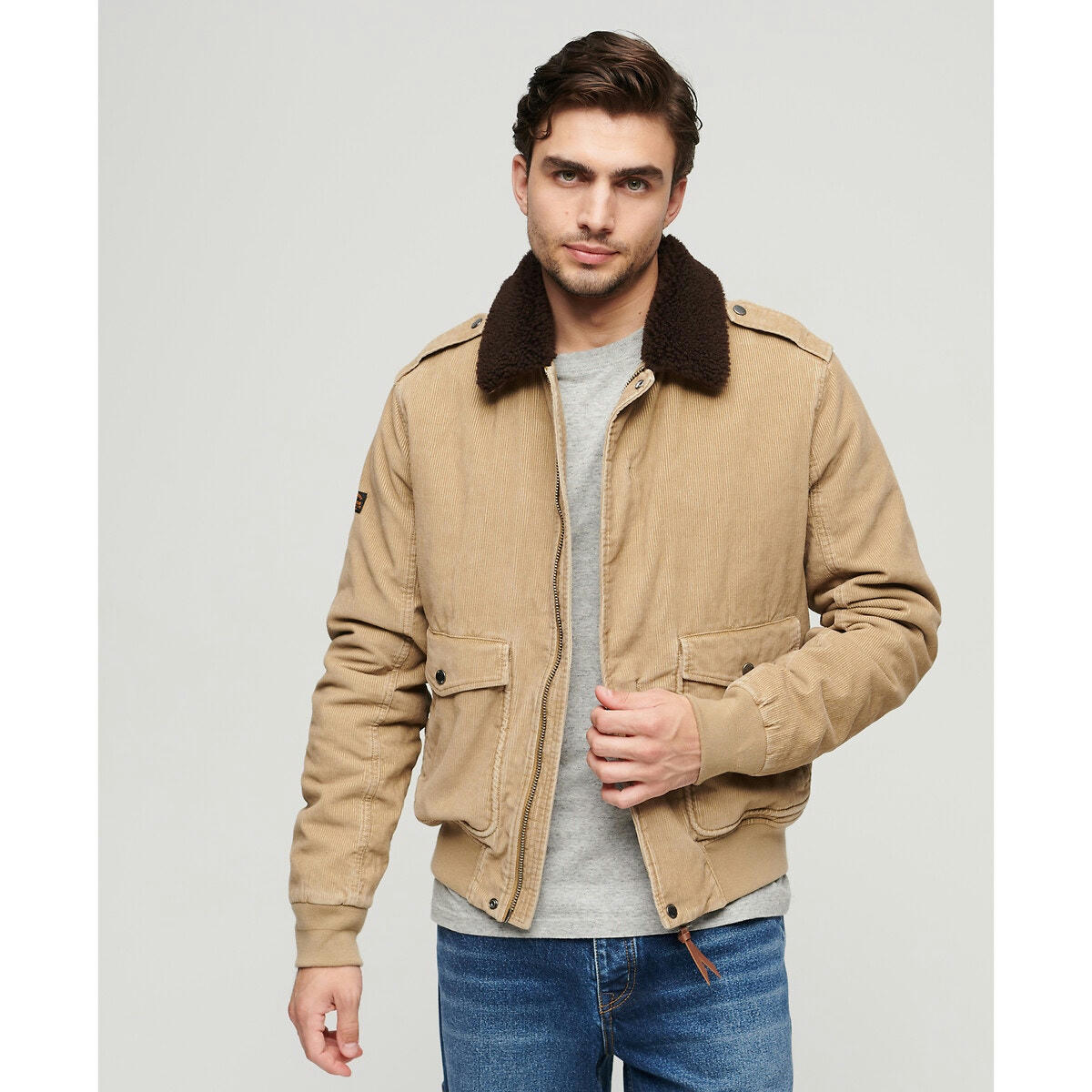 Blouson à col velours