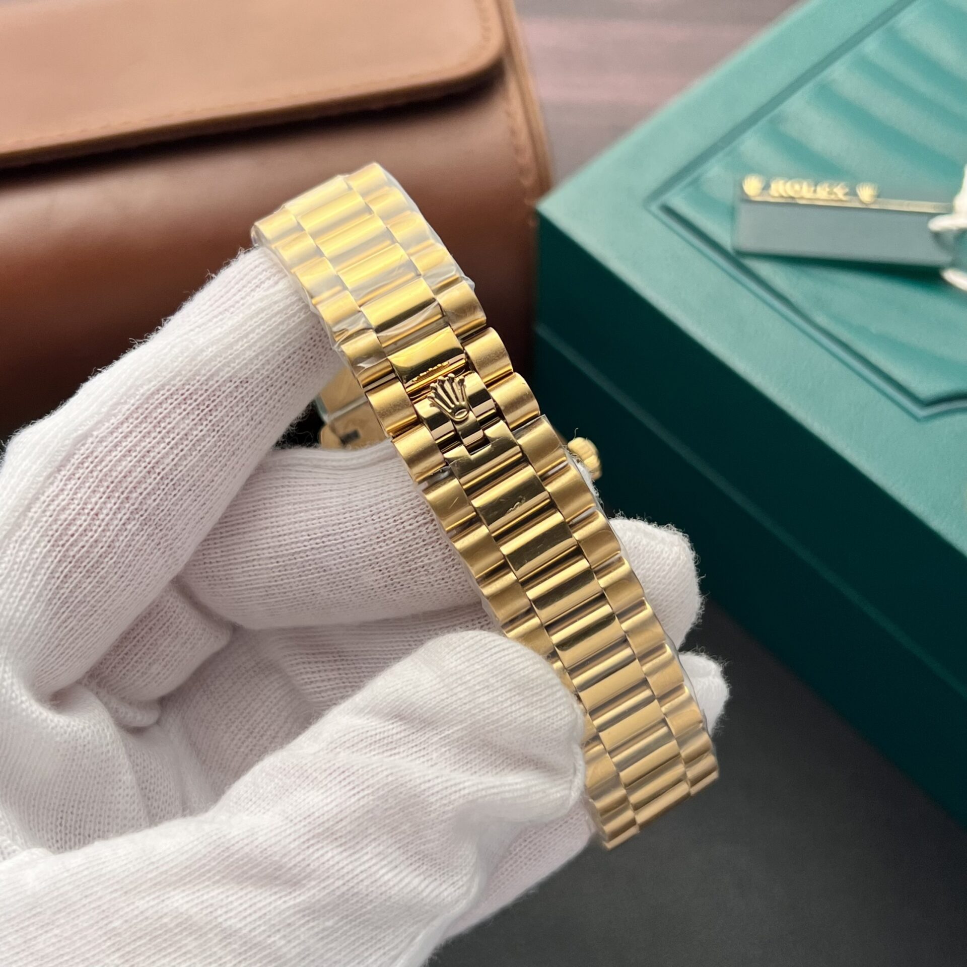 Rolex Datejust YG Plated MOP Dial CZ Diamonds 36mm Super Clone