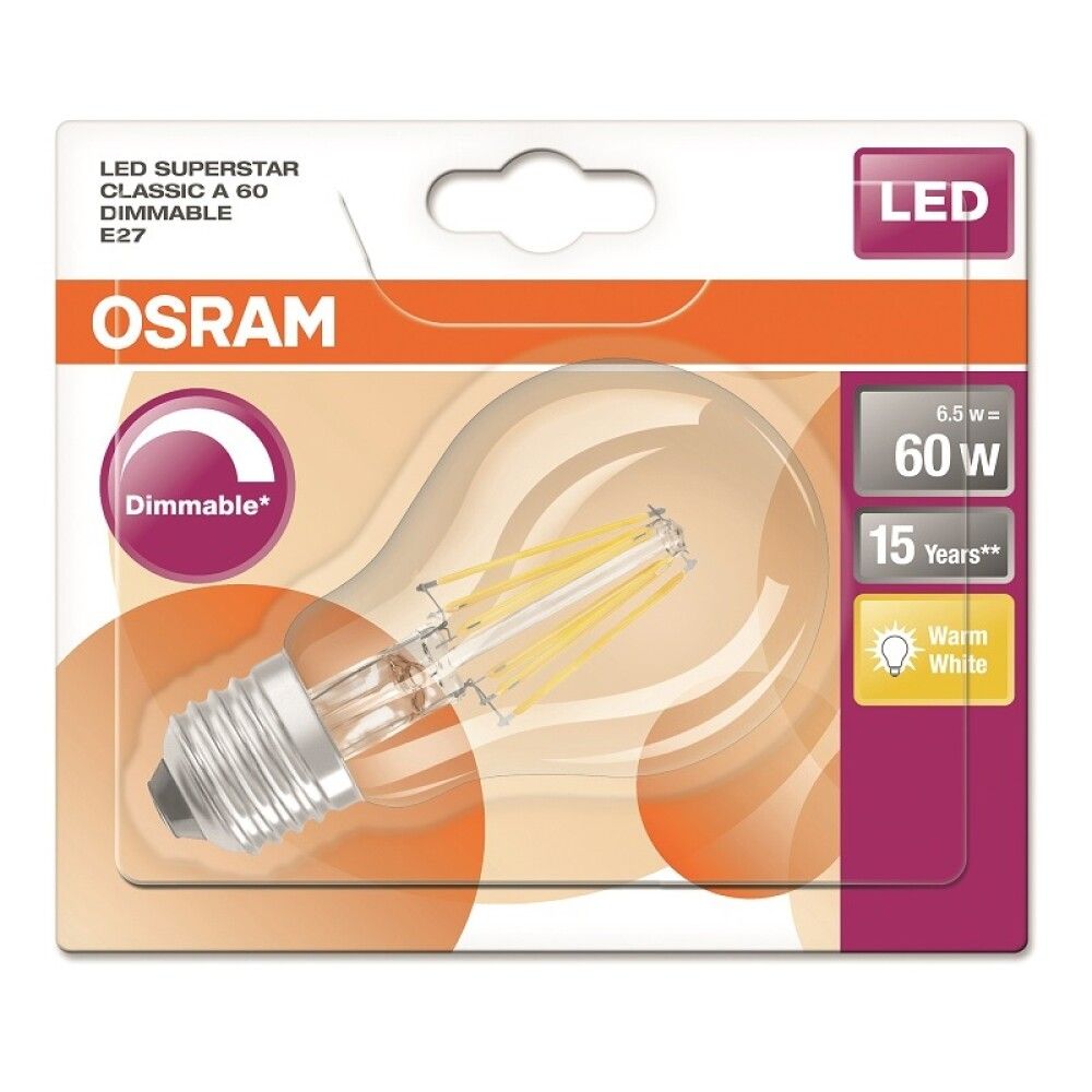 LYSPÆRE OSRAM LED SST E27 7W