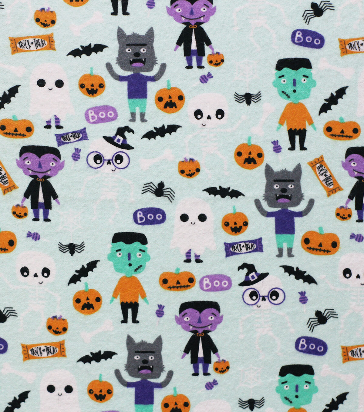 Monster Halloween Super Snuggle Flannel Fabric