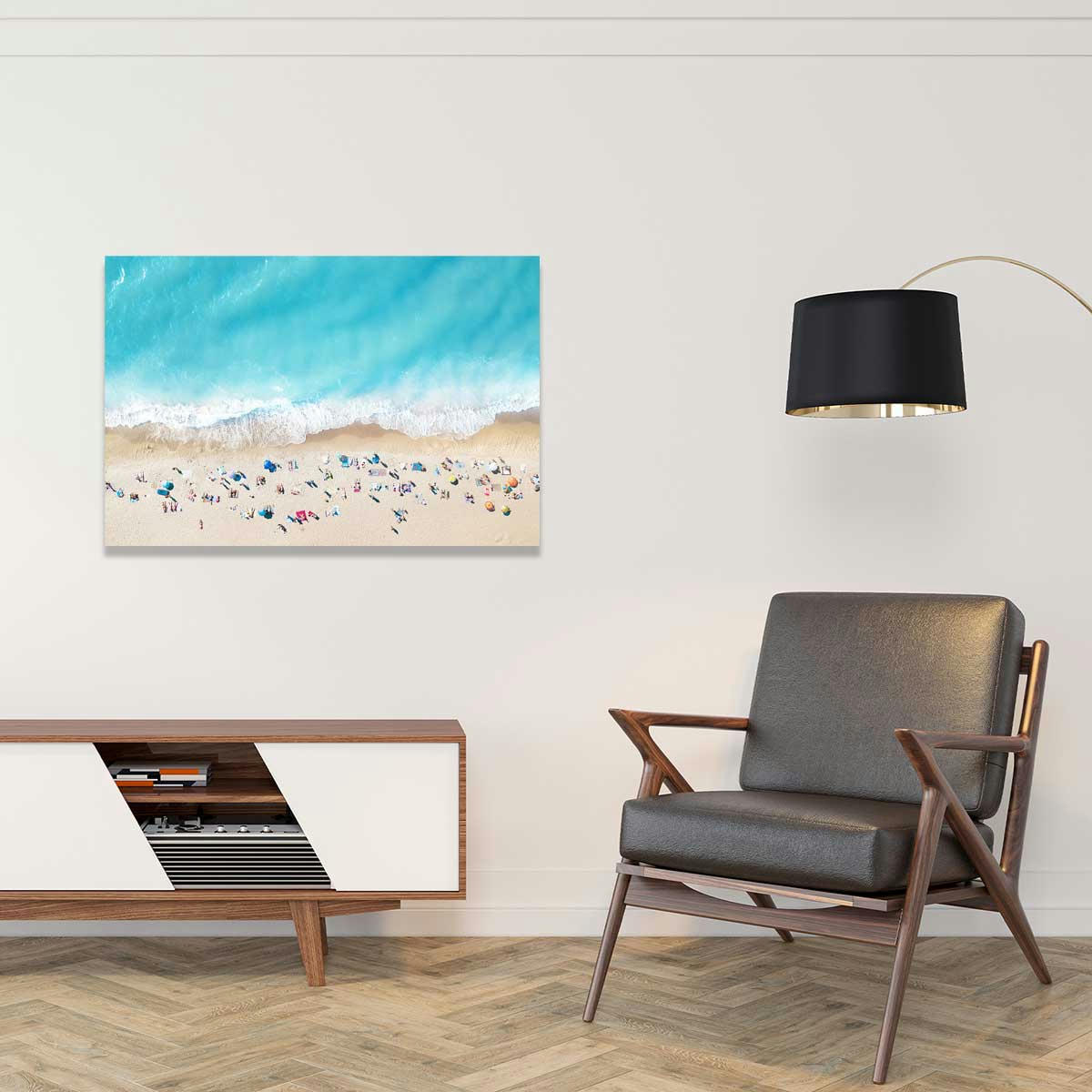 - Tableau plage beach lovers for ever imprimé sur toile 60x40cm