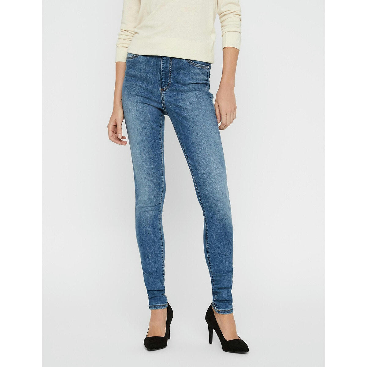 Jean skinny, taille haute