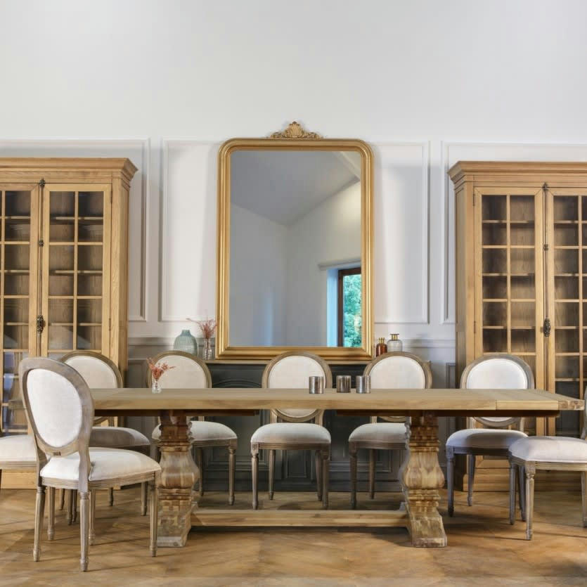 PENELOPE - Table en bois massif 10/14 couverts