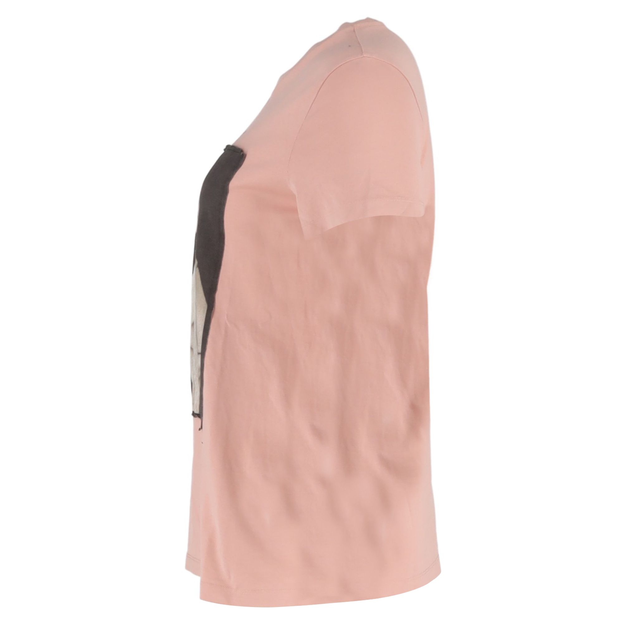 Max Mara Preloved Cipria Dog-Print in Pink Cotton