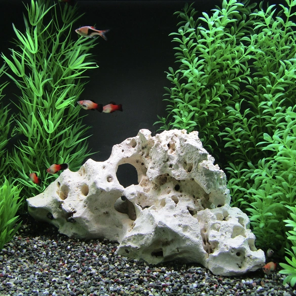 Aquariendekoration, Sansibar Rock, Stein, beige