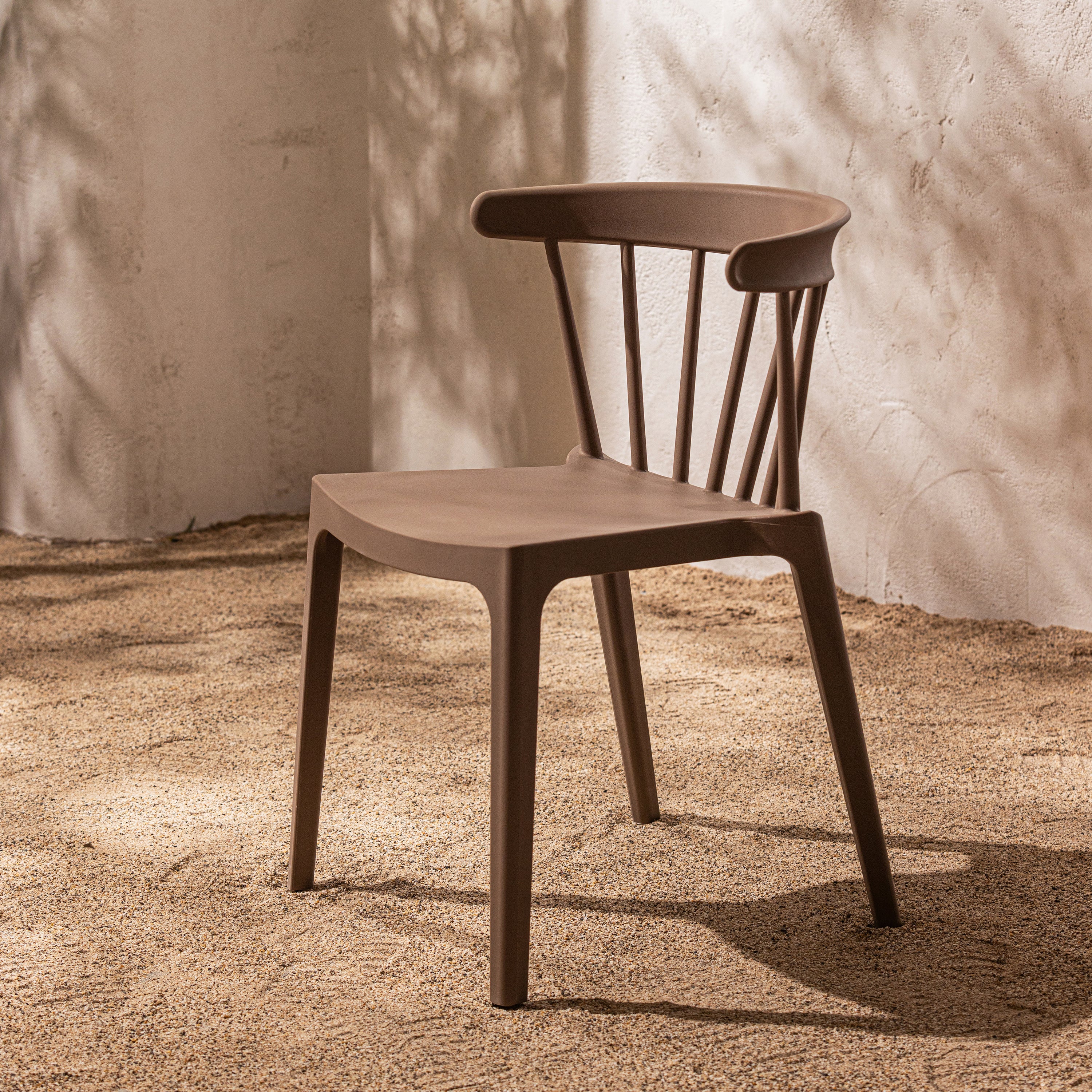 Woood Bliss Spijlenstoel - Coffee Melange
