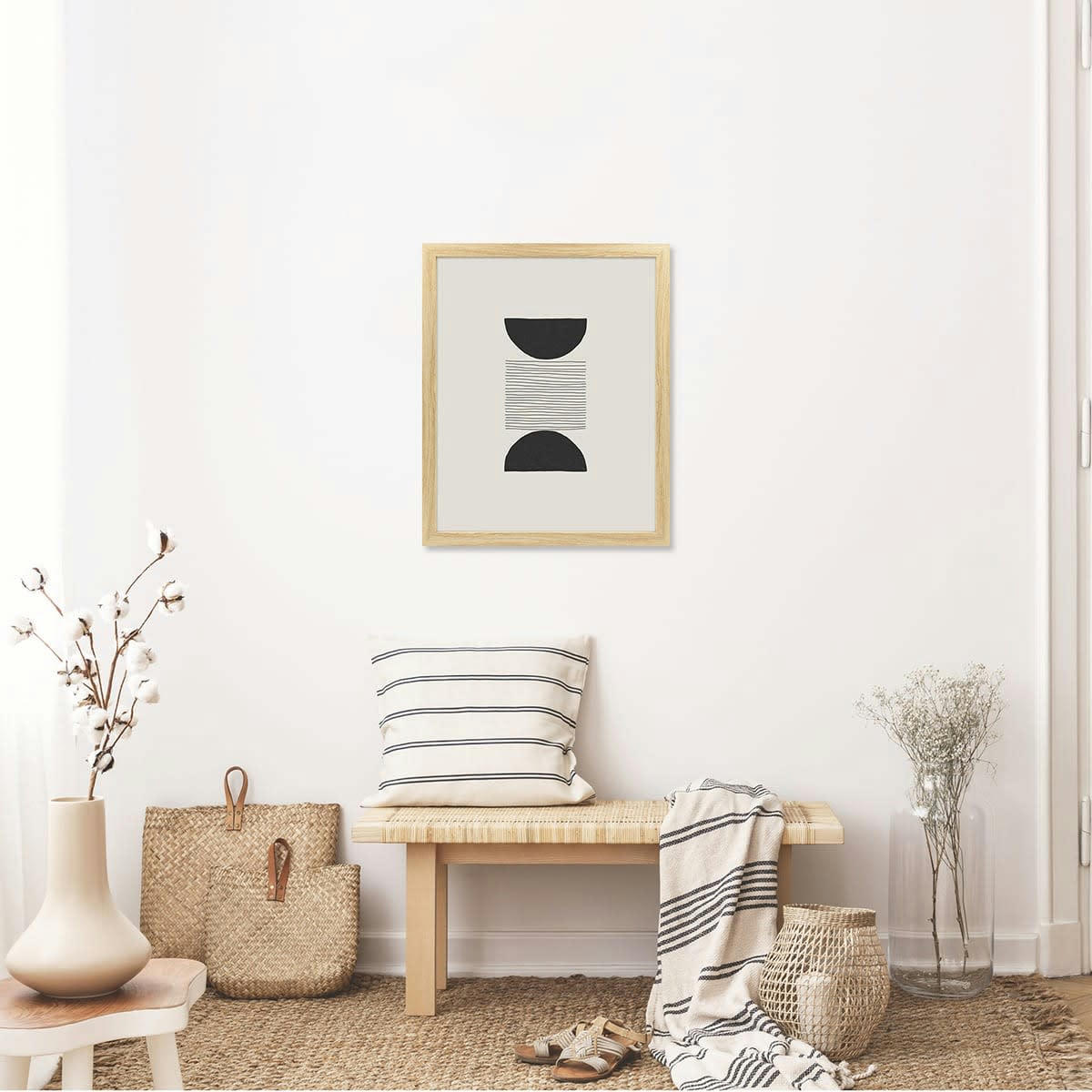 ETERNEL - Cadre photo design bois clair 40x50 cm bois reconstitué fsc