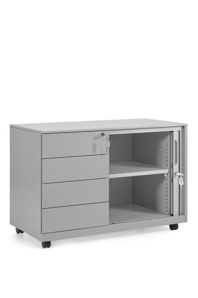 Szafka biurowa FB-615-L-4 szara metalowa