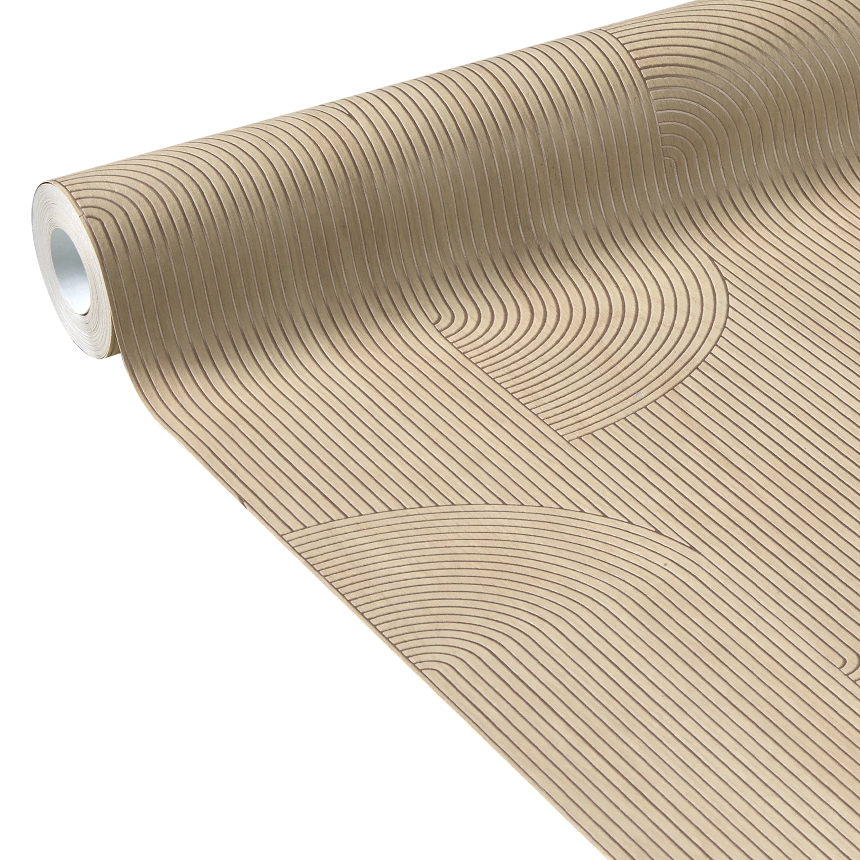 Papier peint intissé STANISLAS coloris marron glacé