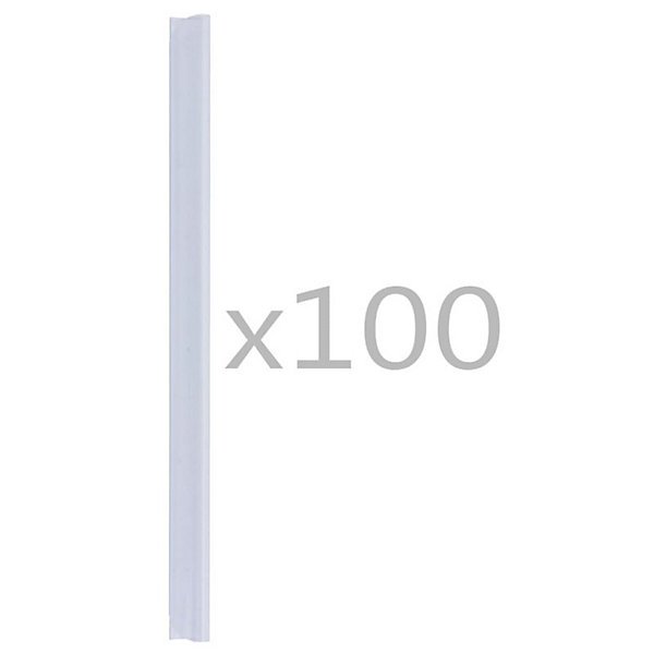 Attaches de bande de clôture 100 pcs PVC Transparent
