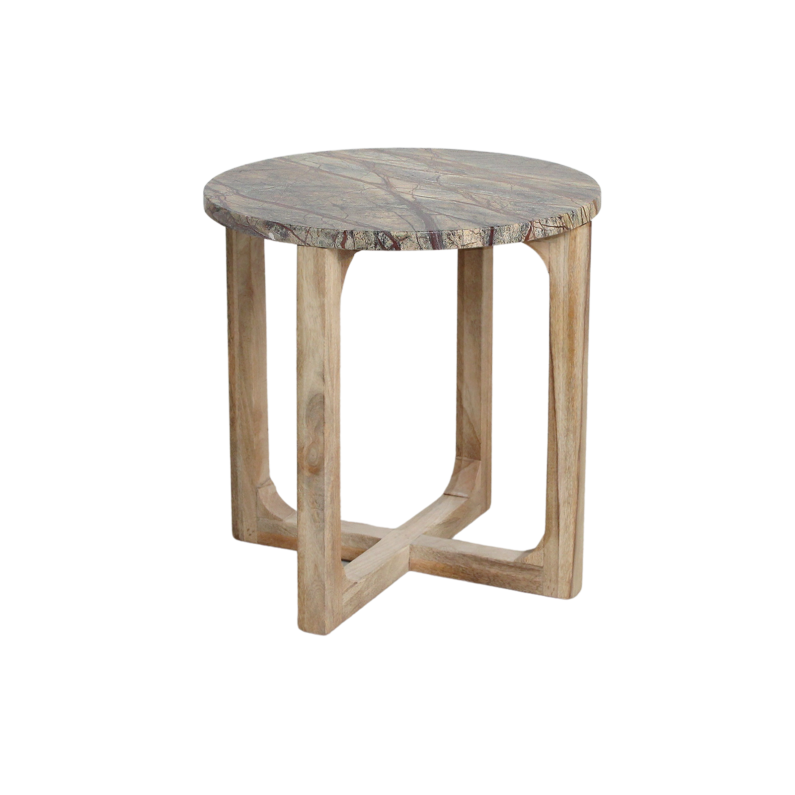 Marmeren bijzettafel Bizar - 50x50x50 cm - 50x50x50 cm