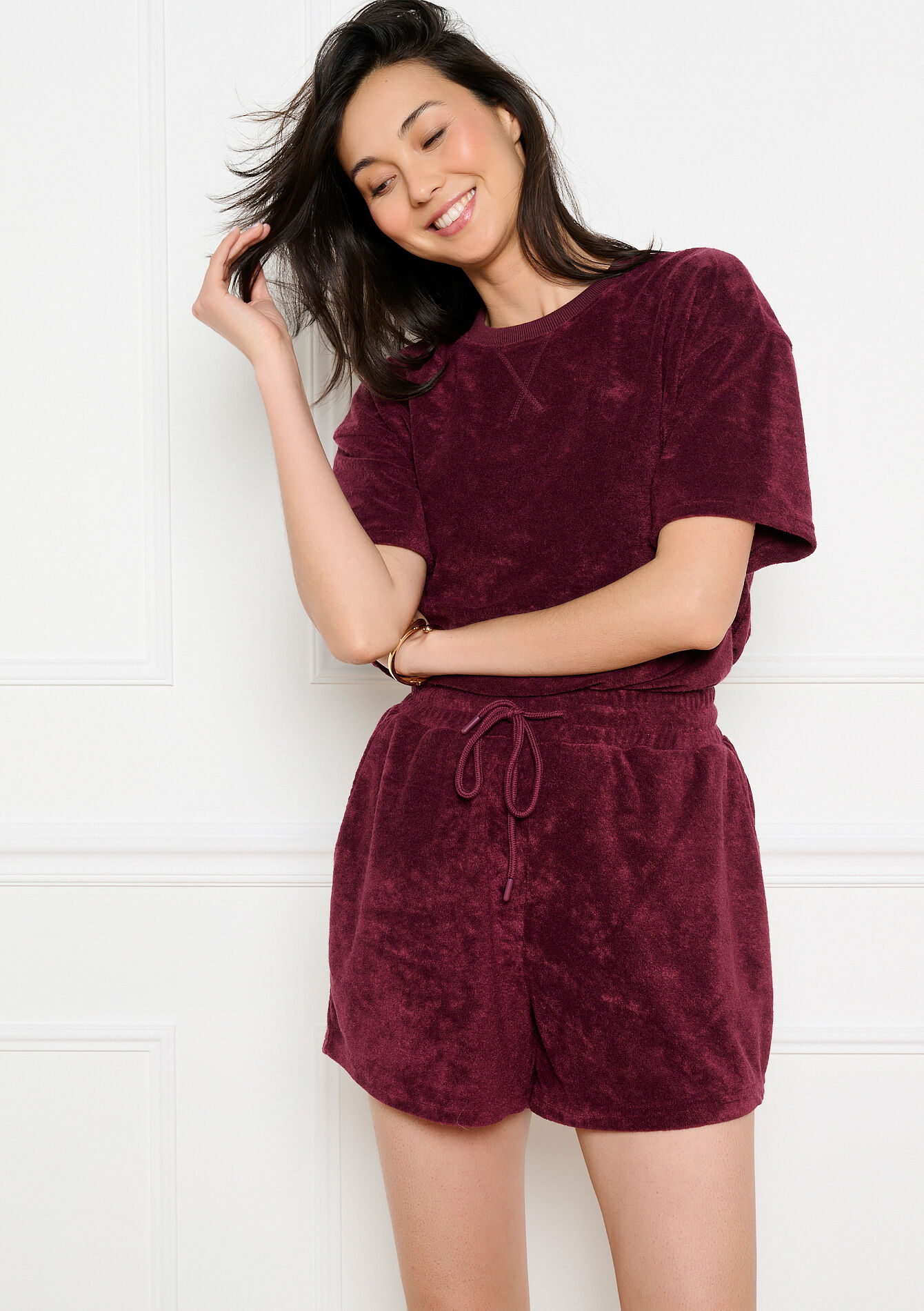 Relaxte badstof t-shirt