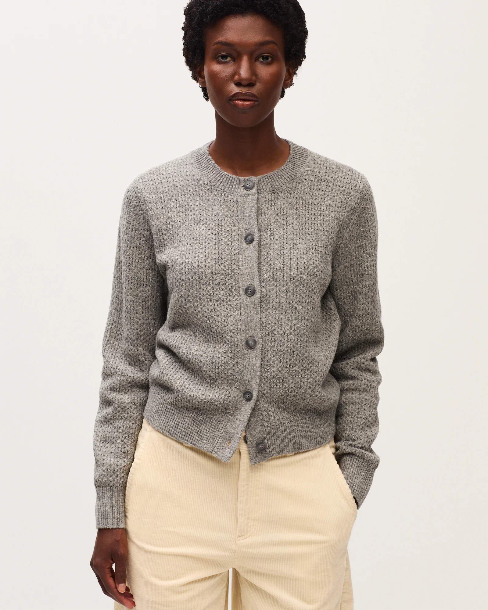 Cardigan col rond