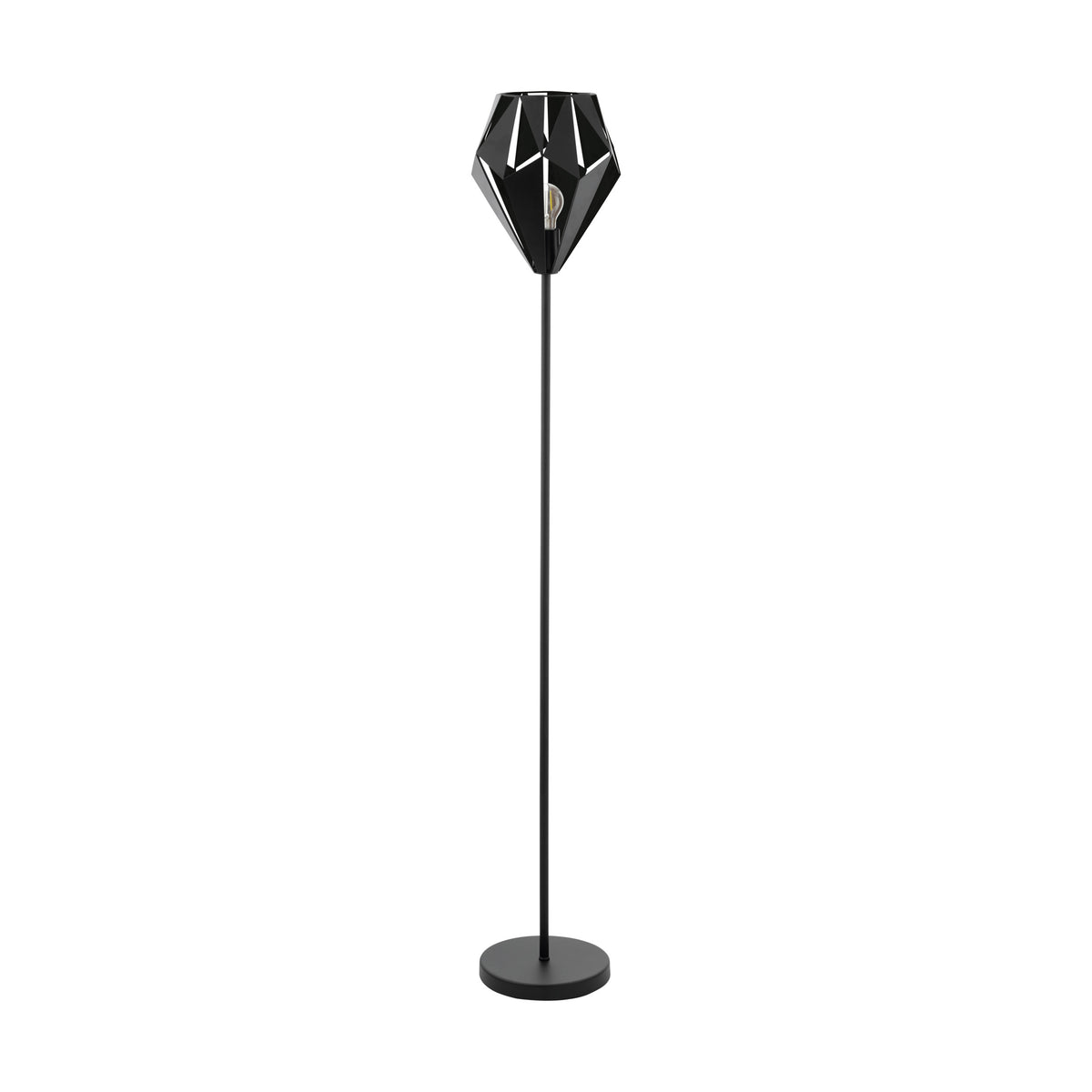 EGLO vloerlamp Carlton 5 - e27 - 152,5 cm - zwart