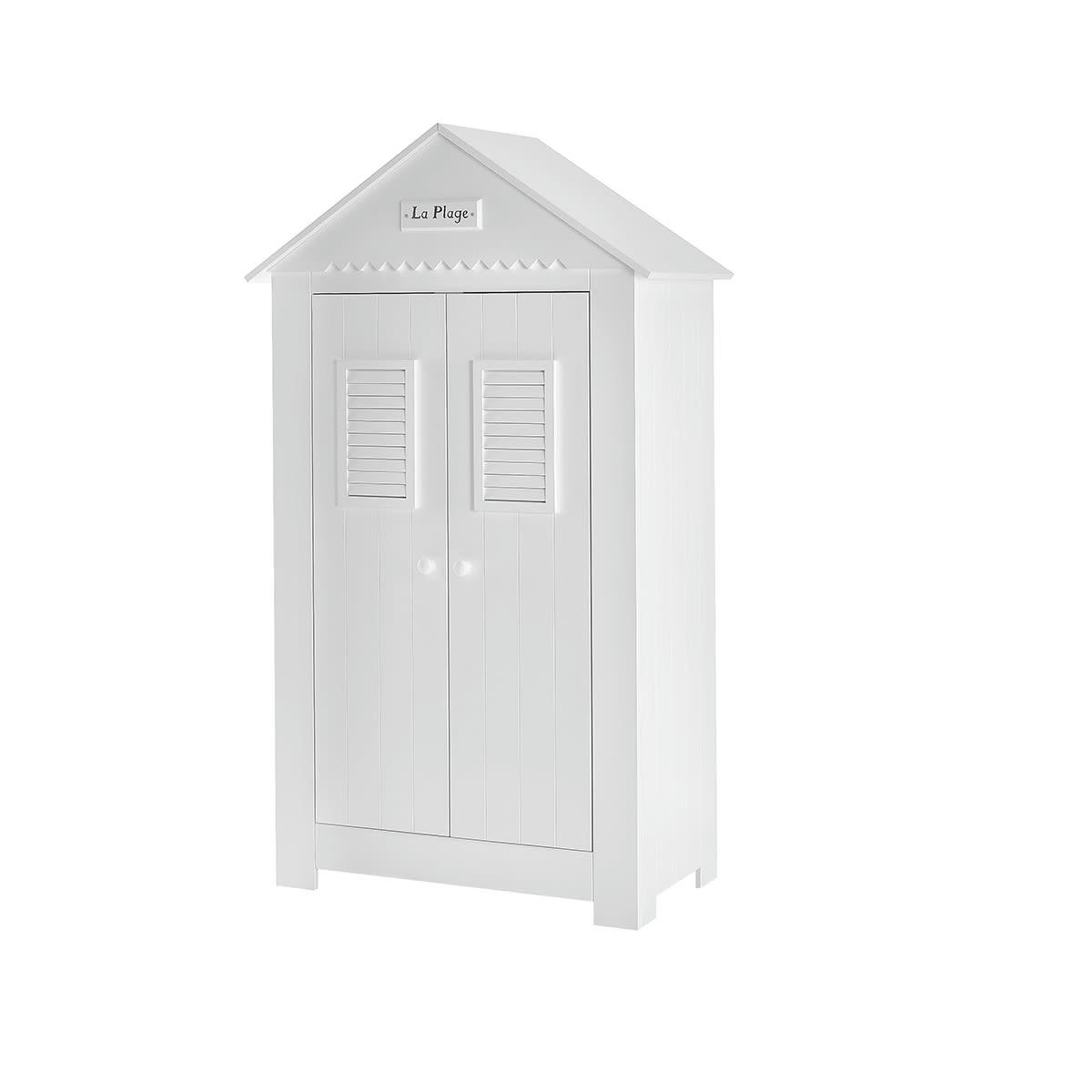 MARSYLIA - Armoire 2 portes blanc