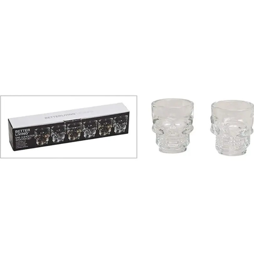 Schnapsglas 6er-Set Totenkopf