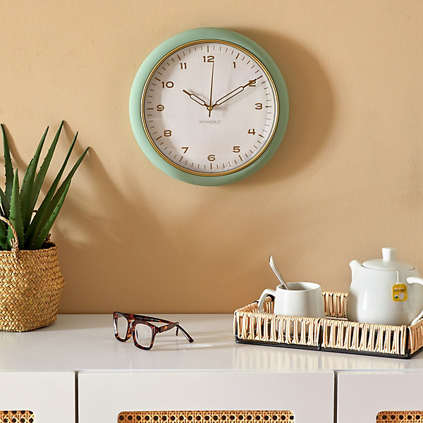 Horloge Clarisse D28cm- Noir- Atmosphera
