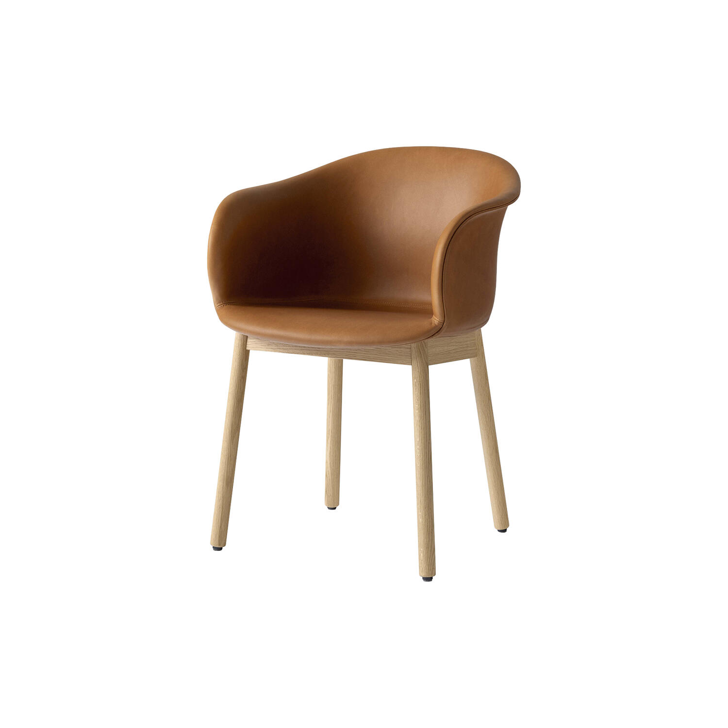 Elefy JH31 spisebordsstol, cognac/oak