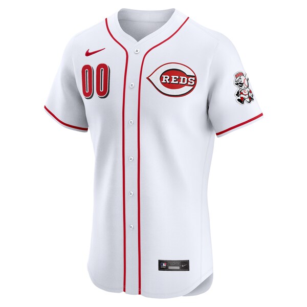 Cincinnati Reds Nike Home Elite Custom Jersey - White