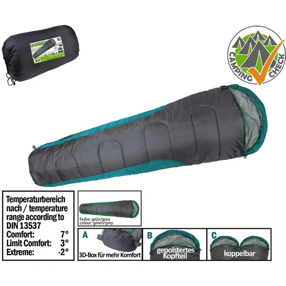Schlafsack, Komforttemperatur: 7°C, Länge: 230cm