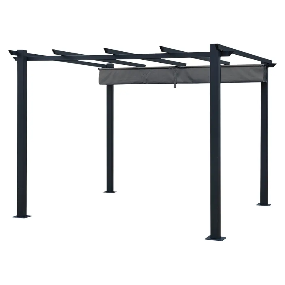 Happy Garden Pergola CASSIS - Grijs - Aluminium
