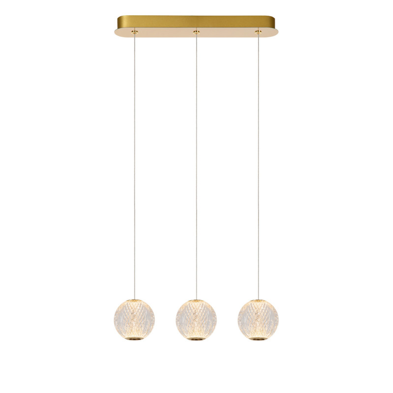 Suspension LED Cintra transparente 3 x 4,7 W LUCIDE