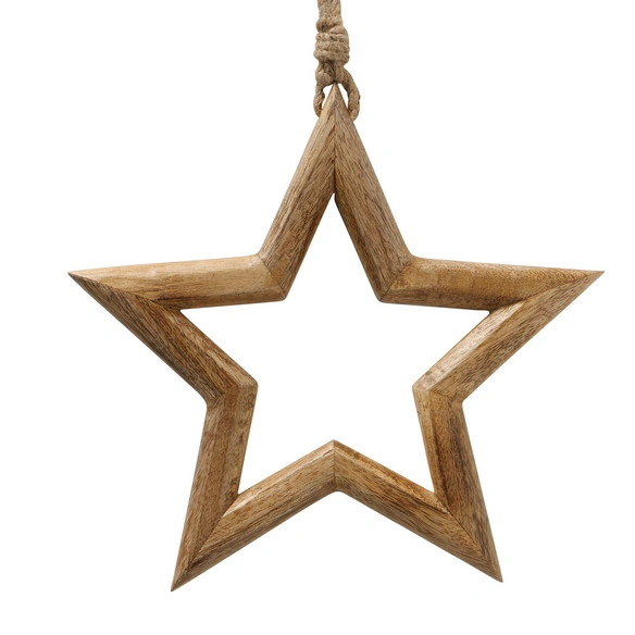 Christbaumschmuck »Taliz«, 3 tlg., Jute, braun