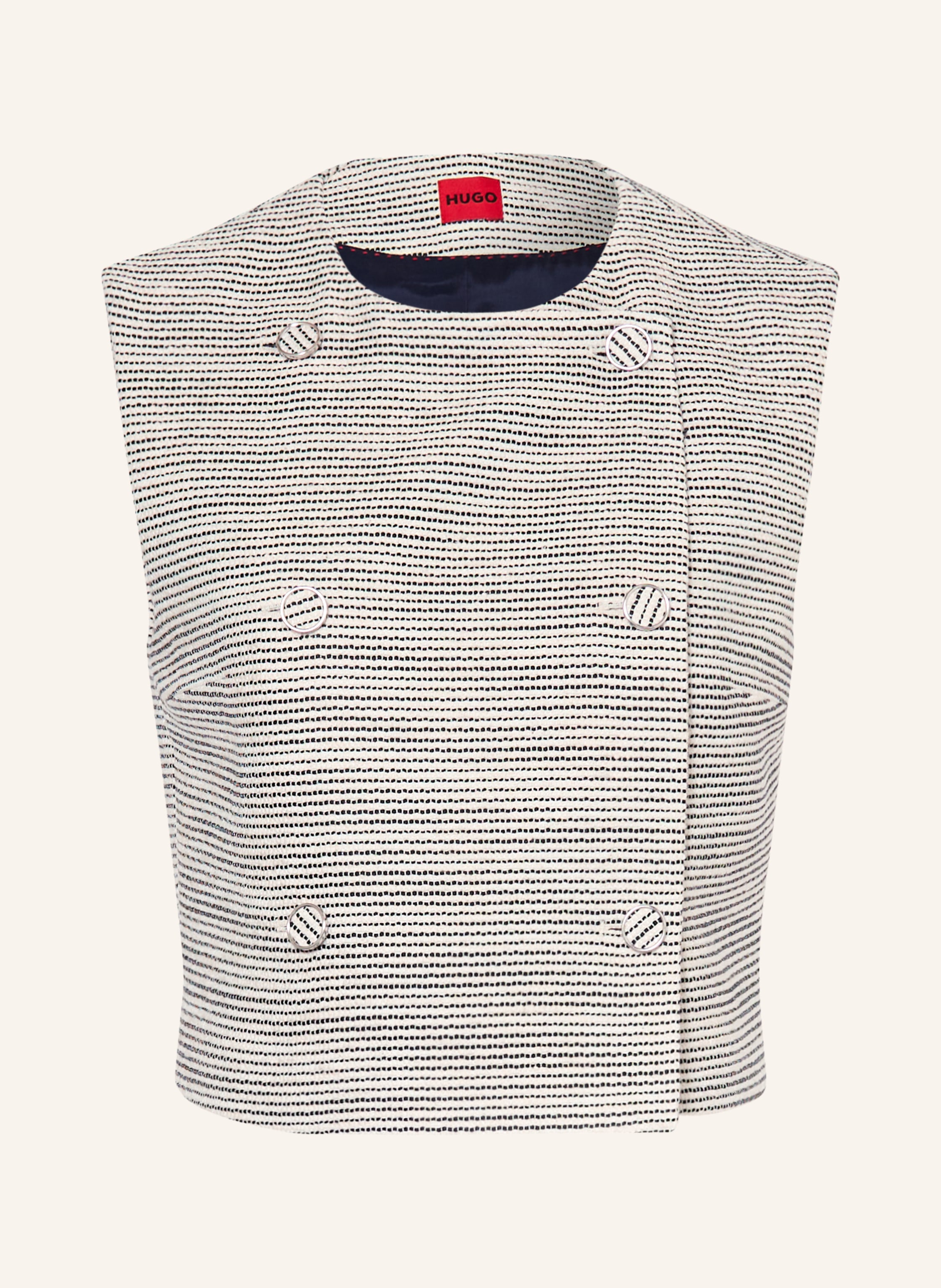 HUGO Cropped-Blazerweste AWINEA aus Bouclé