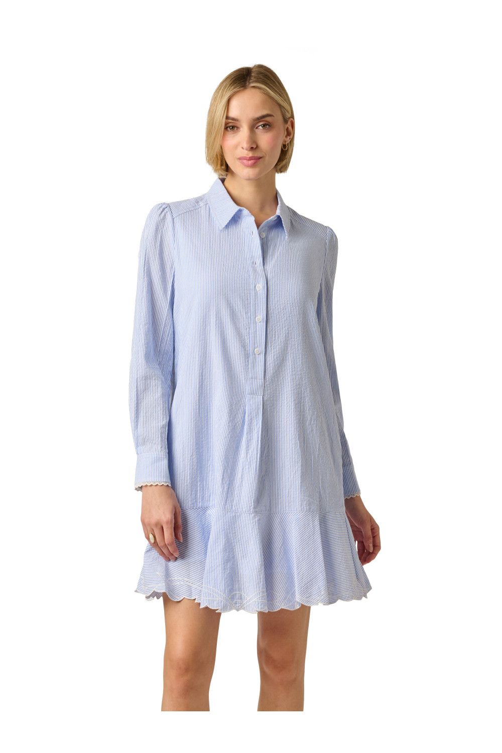 Adrianna Papell Stripe Shirt Shift Dress