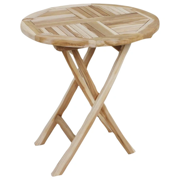 Klapptisch »JAVA«, Ø: 70 cm, Teakholz