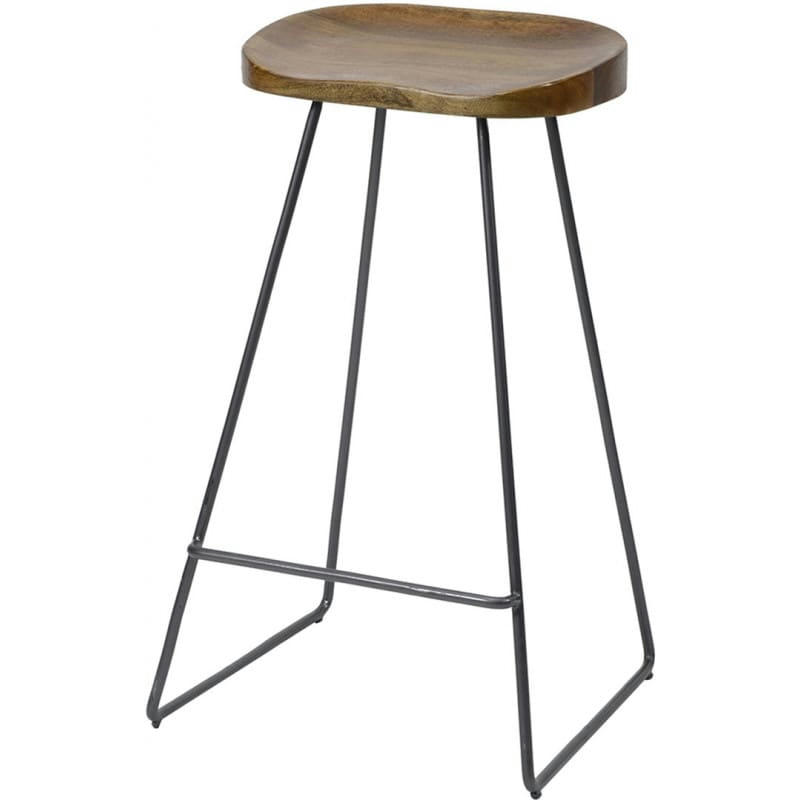 MELISSA - Lot de 4 Tabourets vintage en bois massif