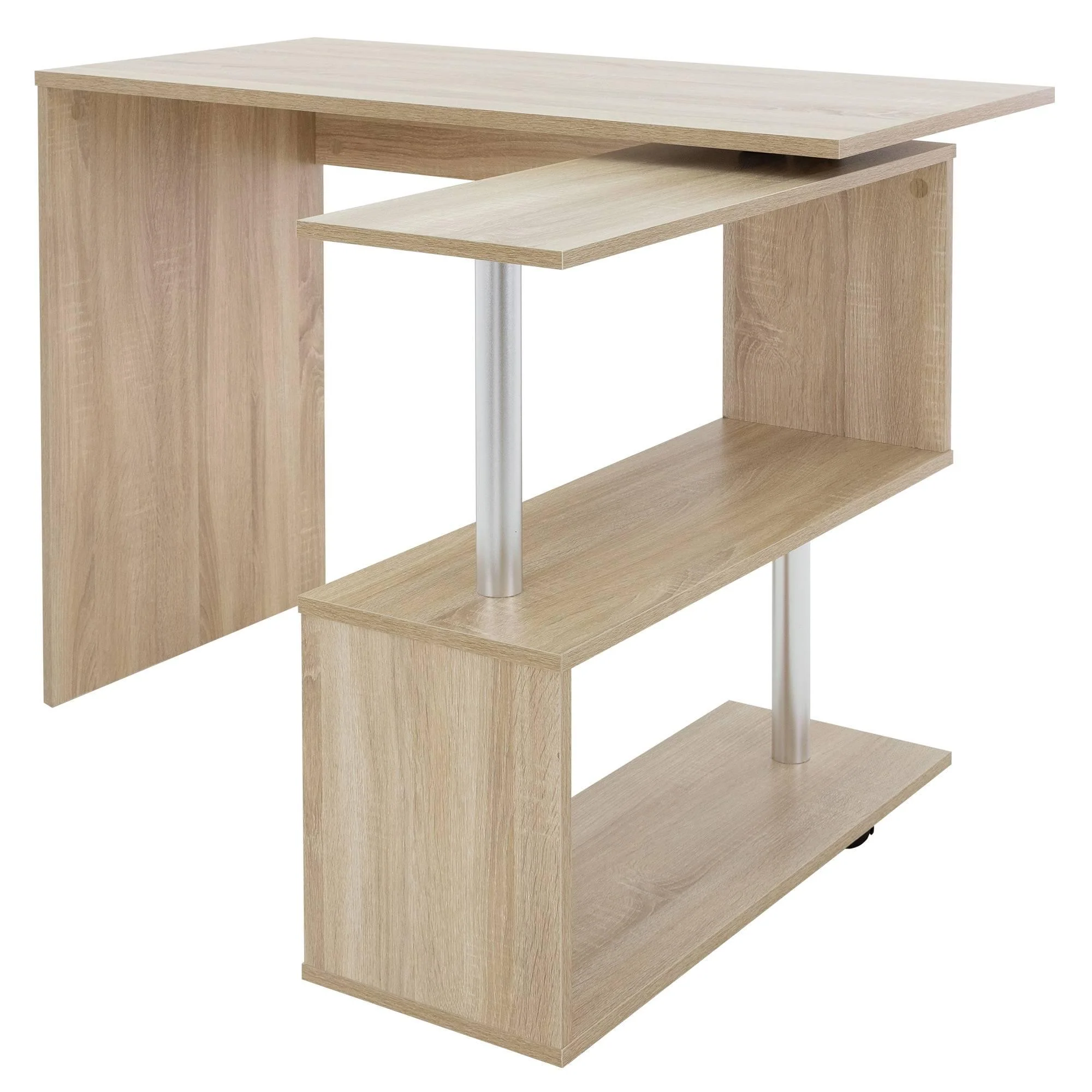 Draaibaar bureau Kyran met kruk