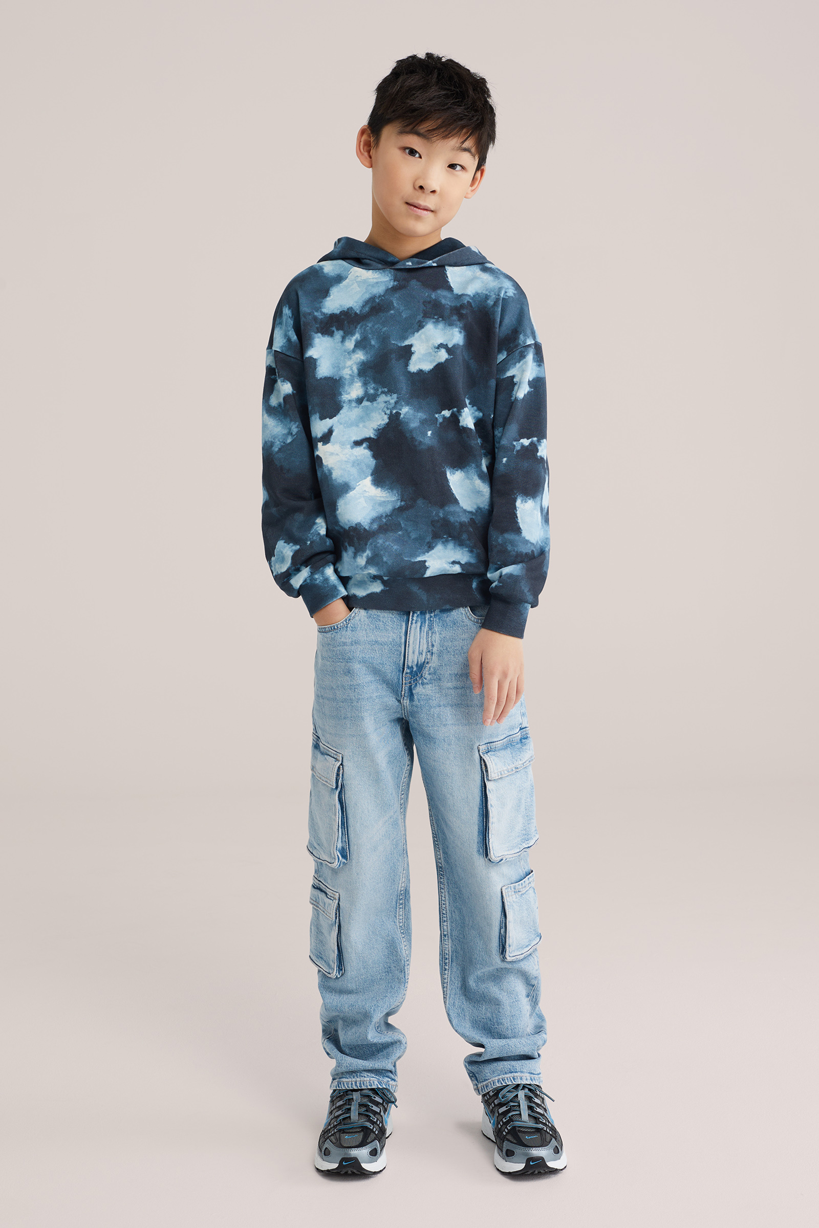 Jongens hoodie met print