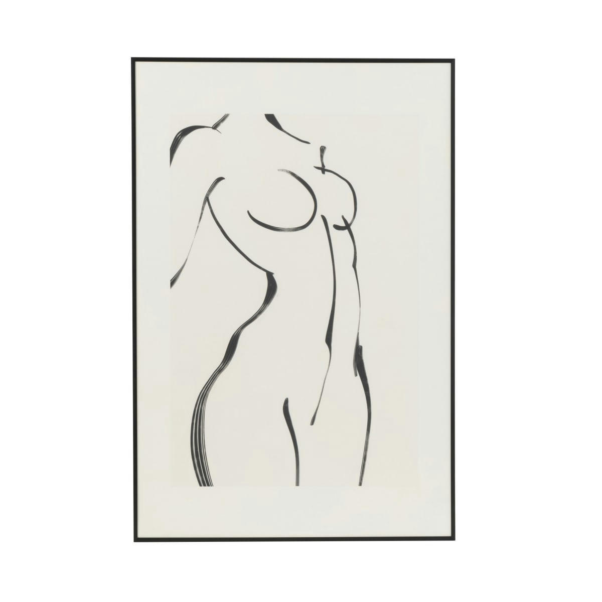 AMBRA - Tableau contemporain corps de femme noir et blanc