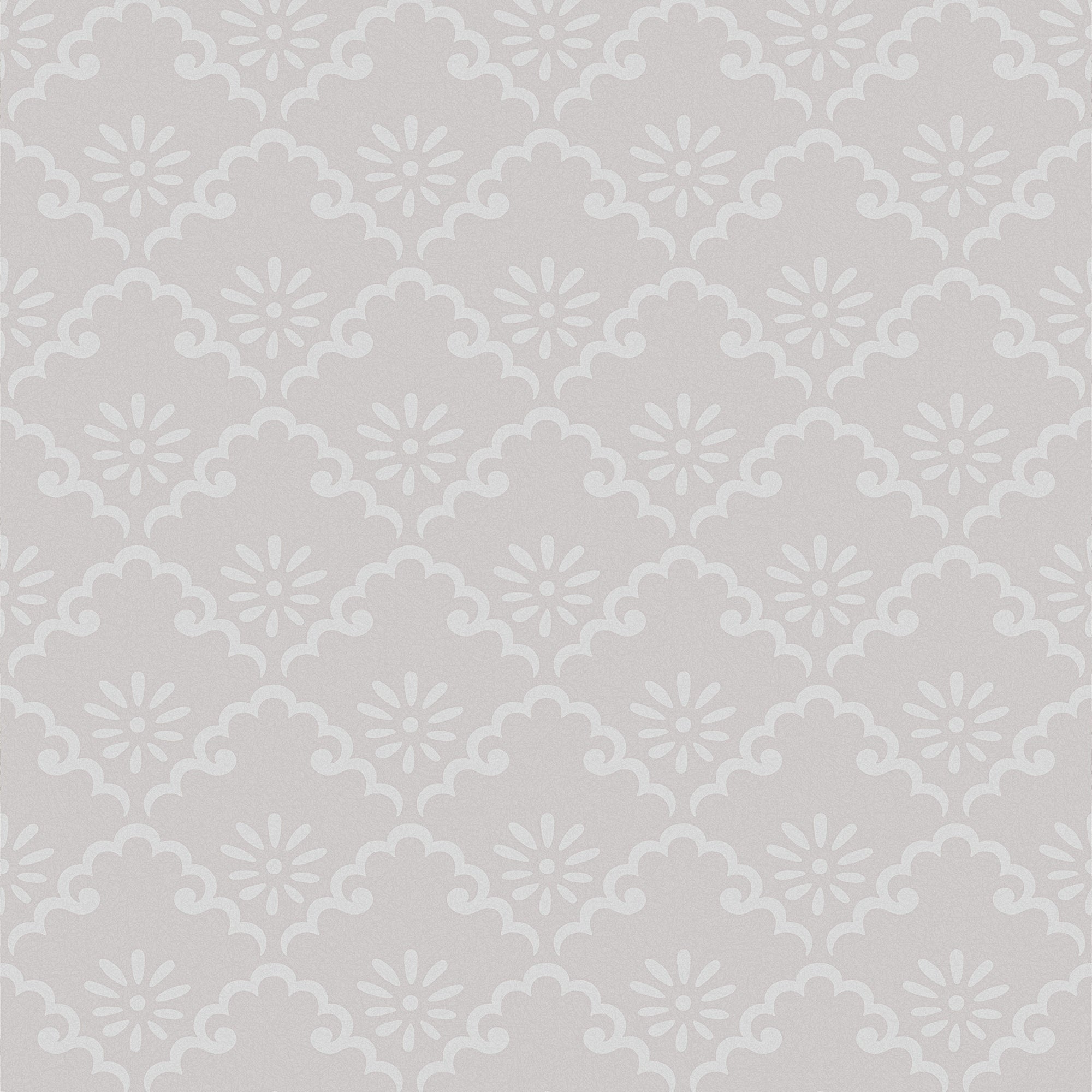 Laura Ashley Vliesbehang - Coralie - Sugared Grey - Grijs - 10mx52cm