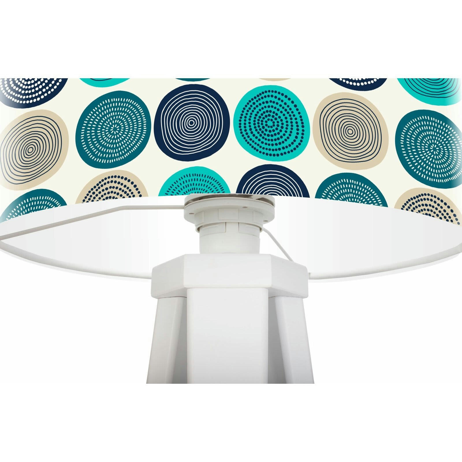 STAMPS - Lampe de chevet Bois Multicolore 30x30x45 cm