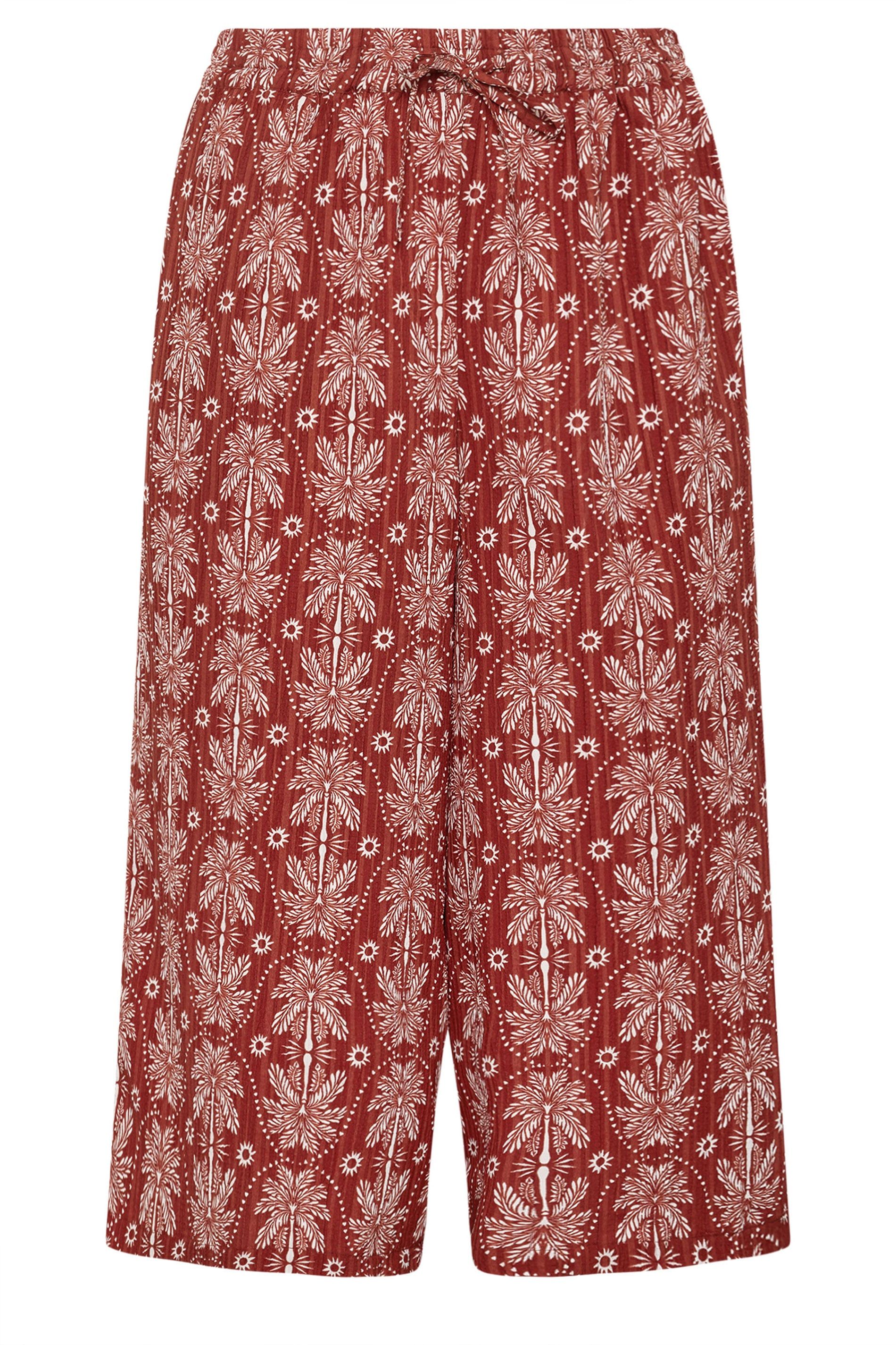 Yours Palm Tree Cropped Trousers