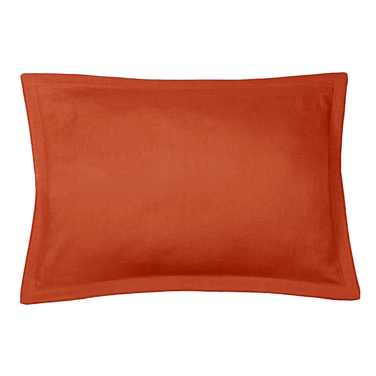 HORTENSE - Taie d'oreiller (x1) lin lavé  50x70 terracotta