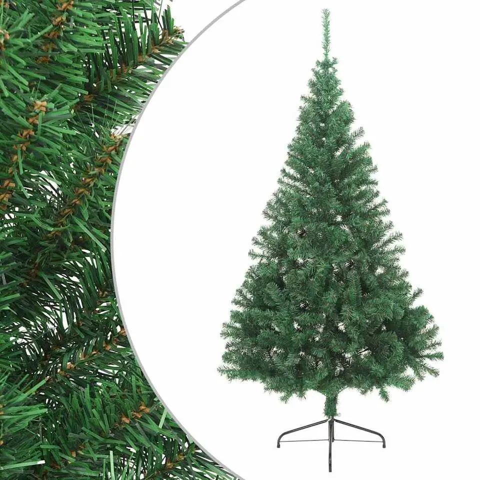vidaXL - Halve Kerstboom - Groen - 210 x 120 cm