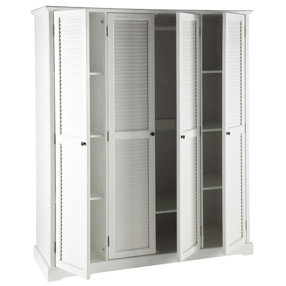 Barbade - Dressing blanc 4 portes