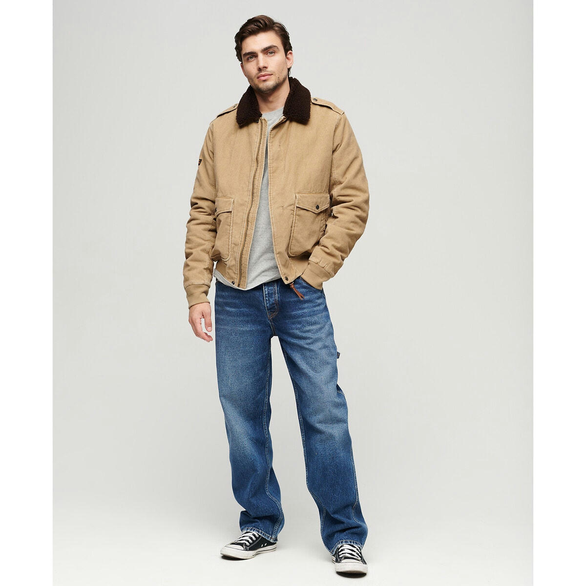 Blouson à col velours