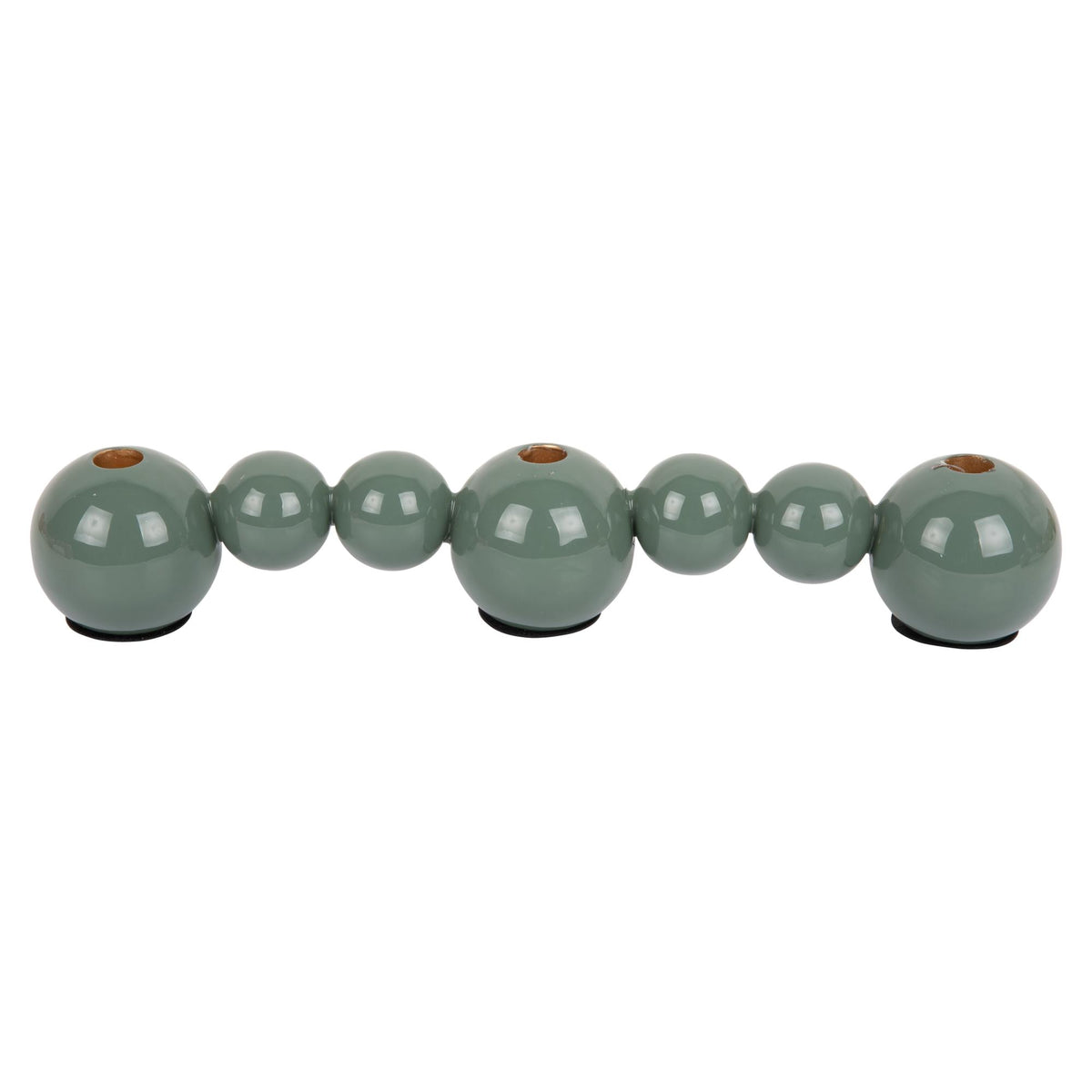 Present Time kandelaar Bubbles Straight - groen - 41x7x7cm