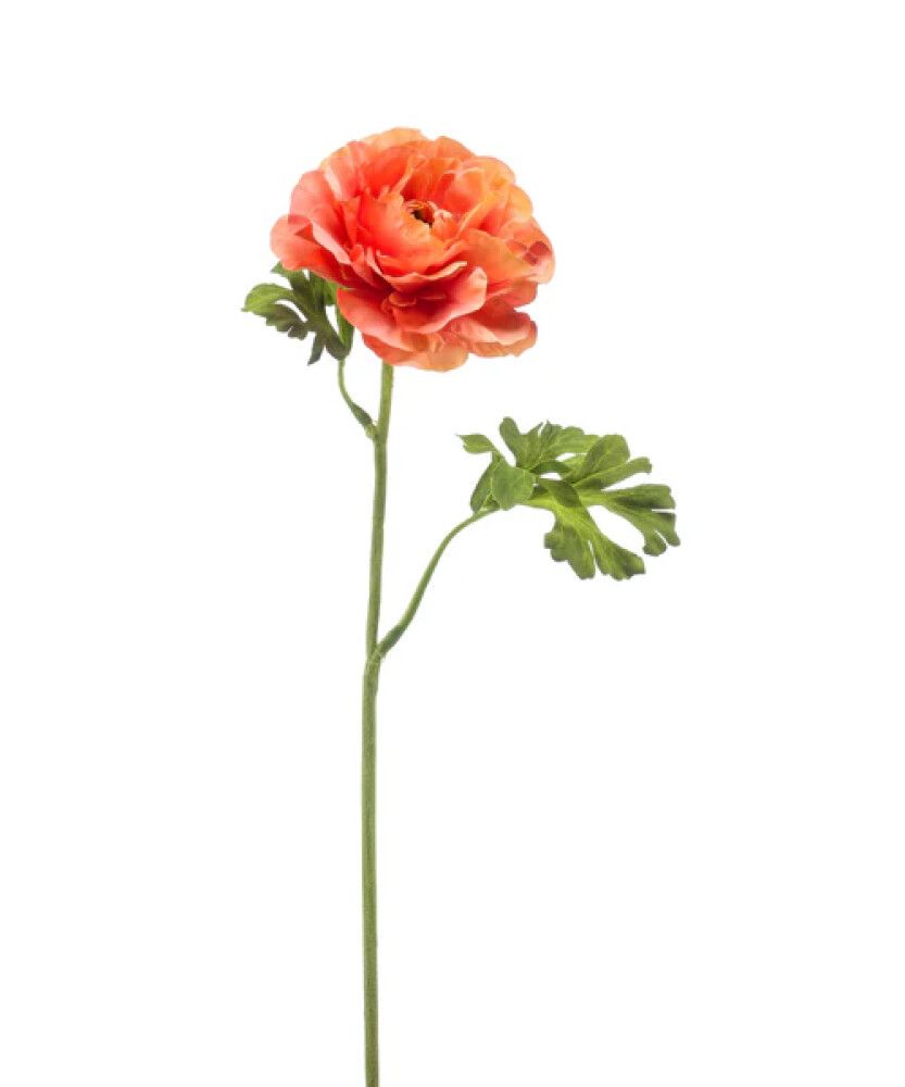 KUNSTIG BLOMST RANUNCULUS 61CM ORANSJE