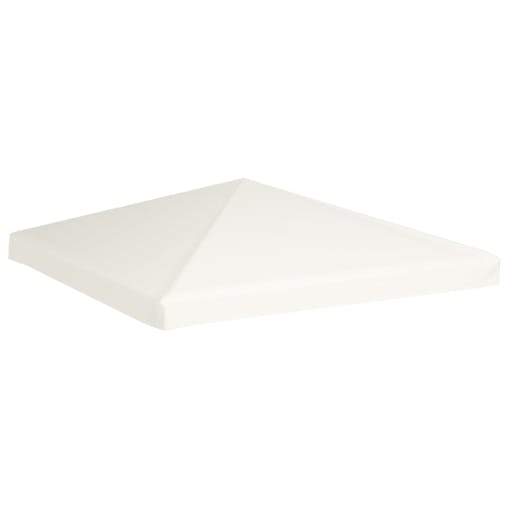 NNEVL Gazebo Top Cover 310 g/m&sup2; 3x3 m Cream White
