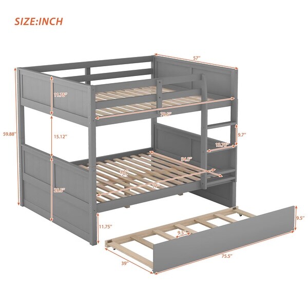 Taylor & Olive Vervain Full-over-Full Bunk Bed with Trundle