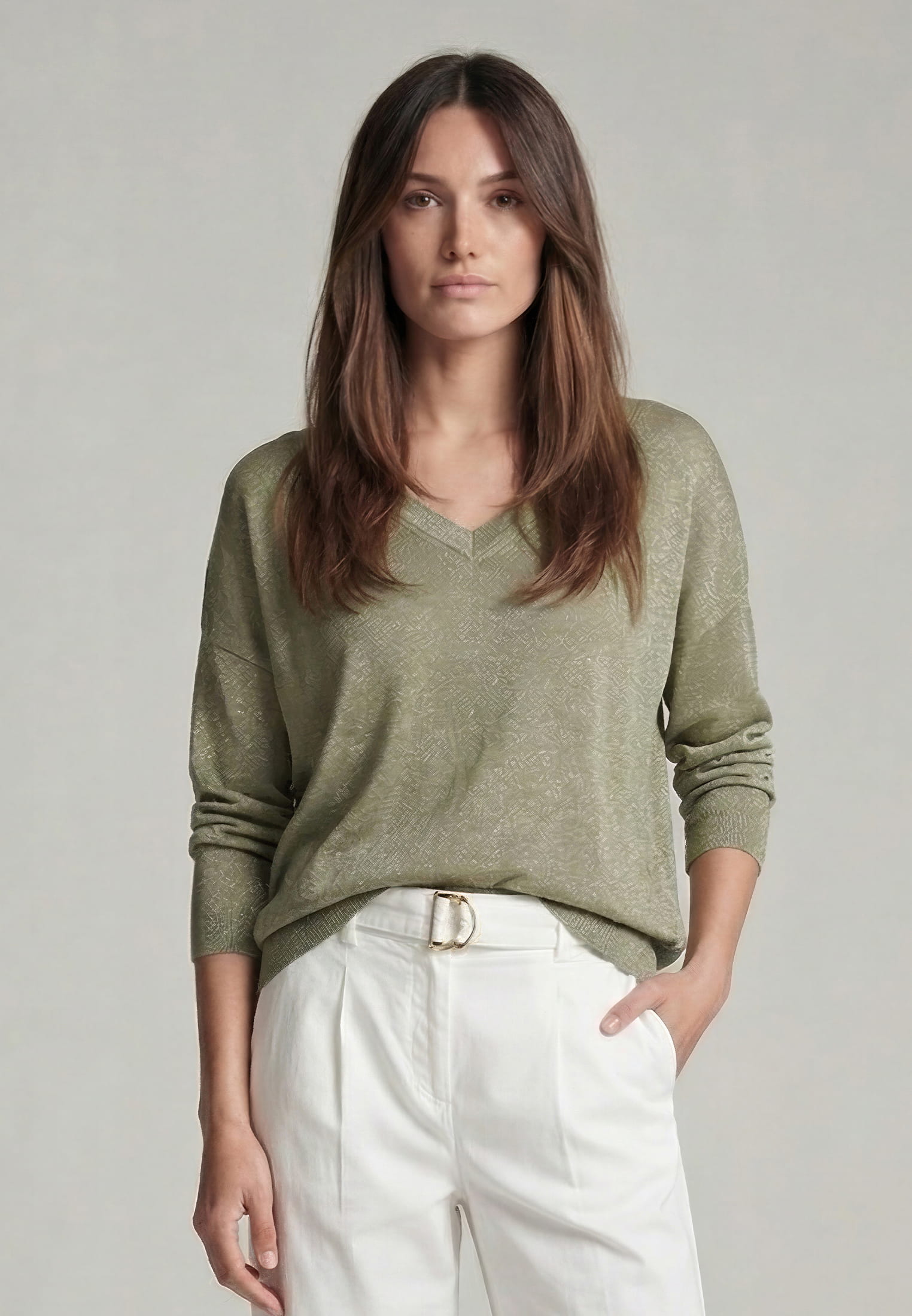 Schimmernder Pullover