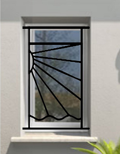 Grille de Defense Solazur pour Fenetre H 115 cm x L 80 cm (côte tableau)